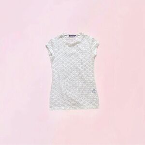 calvin rucker ⋆ sheer scalloped lace top